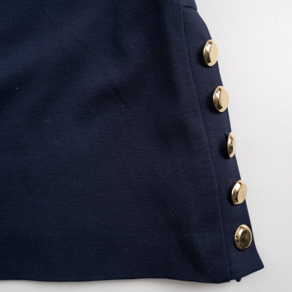 TRINA TURK Flush 3/4 Sleeve Ponte Dress with Gold Button size 4 - Picture 6 of 11